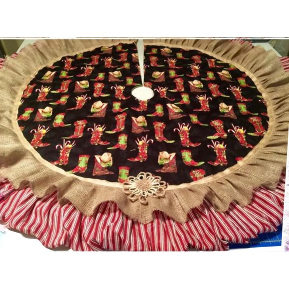 Custom Made 62” Christmas Tree Skirt - Picture 4 of 9